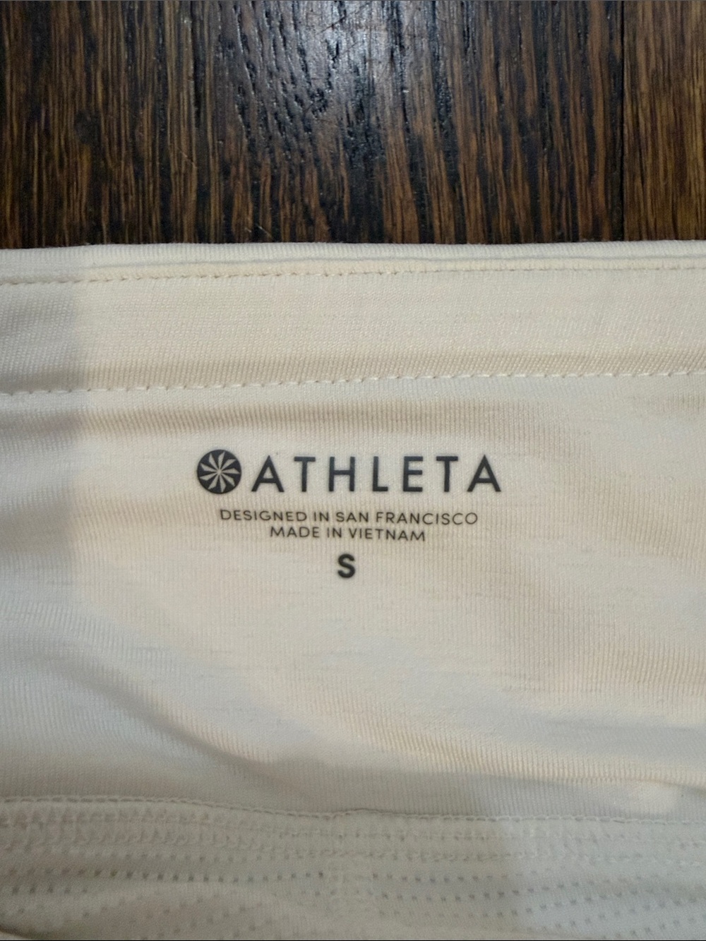 Athleta Small White Tiered Mini Skort with Layered Hem - Picture 2 of 3